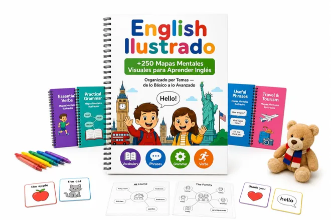 Inglés Ilustrado — libro de mapas mentales