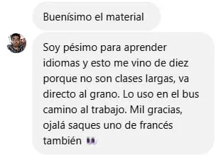 Testimonio de estudiante de Inglés Ilustrado