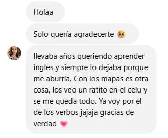 Testimonio de estudiante de Inglés Ilustrado
